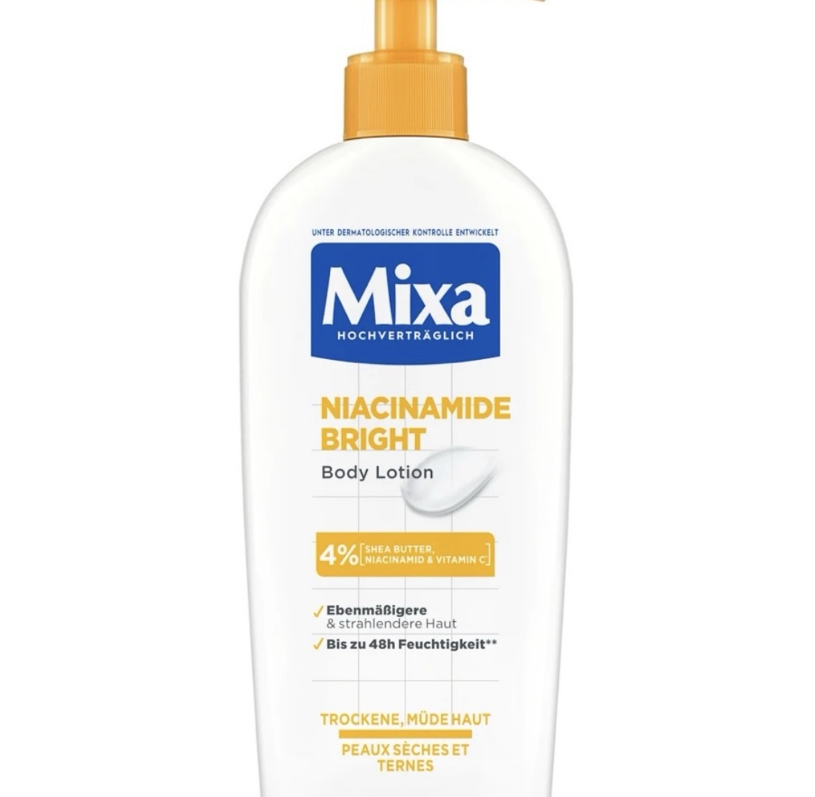 MIXA Lait Niacinamide Correction Éclat à la Niacinamide
