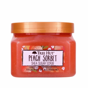 TREE HUT Peach Sorbet Shea Sugar Scrub-Gommage au Sucre et au Karité Sorbet à la Pêche.