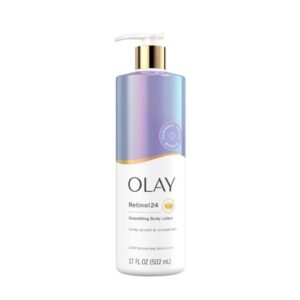 OLAY  Smoothing Body Lotion with Vitamin B3 and Retinol 24 - Lait Corporel Lissant à la Vitamine B3 et au Rétinol 24.